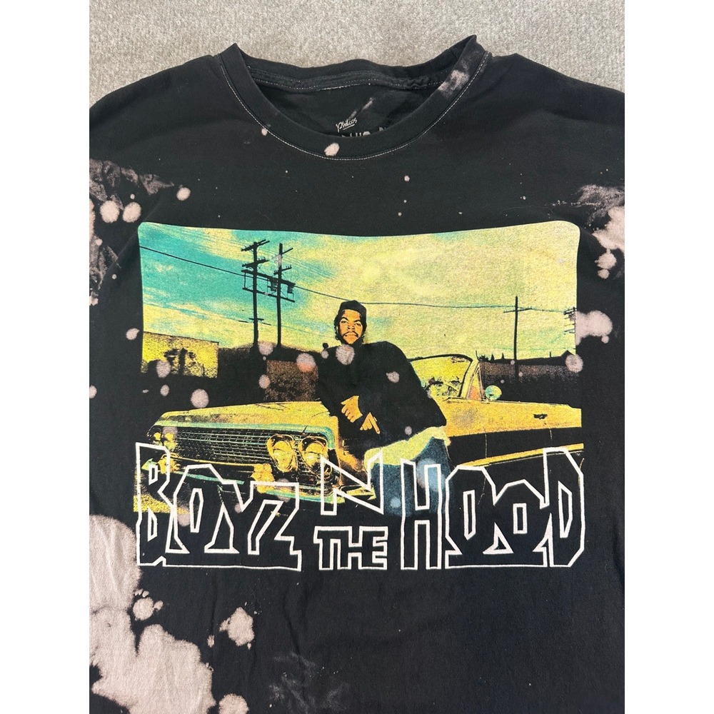 Philcos Boyz N The Hood Ice Cube Bleach Wash Tie Dye Graphic T-Shirt Mens Large - Picture 2 of 8